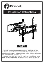 Pipishell PIMF3 Installation Instructions Manual предпросмотр