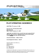 Pipistrel 1001 AT 912 LSA Pilot Operating Handbook preview