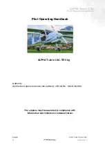 Preview for 2 page of Pipistrel 1001 AT 912 LSA Pilot Operating Handbook