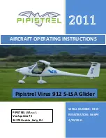 Pipistrel Virus 912 S-LSA Glider Operating Instructions Manual preview