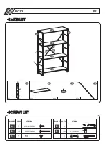 Предварительный просмотр 2 страницы Piranha Furniture PC12 Assembly Instruction