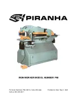 Piranha IRONWORKER P90 Operation Manual предпросмотр