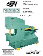 Piranha PII-140 Instructions And Repair Parts предпросмотр