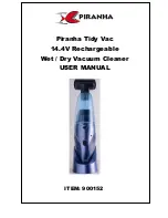 Piranha Tidy Vac 900152 User Manual preview