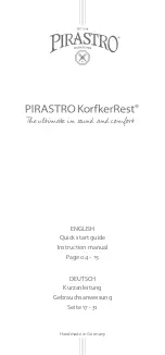 Preview for 3 page of PIRASTRO KorfkerRest Manual