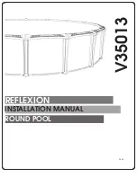 Piscine Solide REFLEXION V35013 Installation Manual preview
