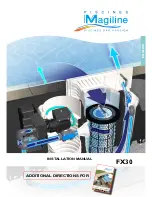 Piscines Magiline FX30 Installation Manual предпросмотр