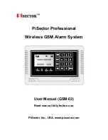 Preview for 1 page of Pisector GSM-03 User Manual