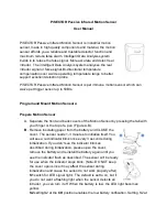 Preview for 1 page of Pisector Motion sensor User Manual