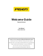 Pisen LE105 Welcome Manual preview