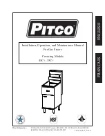 Pitco 35C+ Installation, Operation And Maintenance Manual предпросмотр