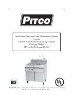 Pitco and RSE14 Installation & Operation Manual preview