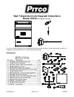 Pitco CPE14 Series High Temperature Limit Upgrade Instructions preview