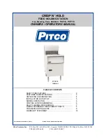 Предварительный просмотр 1 страницы Pitco CRISP N' HOLD PCF14 Owner'S/Operator'S Manual