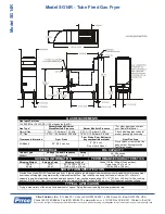 Предварительный просмотр 2 страницы Pitco Frialator SG 14R Specifications