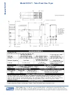 Предварительный просмотр 2 страницы Pitco Frialator SG 14T Specifications