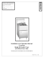 Предварительный просмотр 1 страницы Pitco L20-299 Installation And Operation Manual