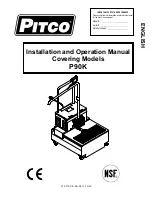 Pitco P90K Installation And Operation Manual preview