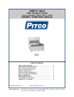 Pitco PCC14 Owner'S/Operator'S Manual preview