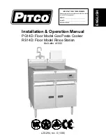 Pitco PG14D Installation And Operation Manual preview