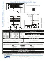 Предварительный просмотр 2 страницы Pitco SEH50 Specifications