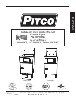 Предварительный просмотр 1 страницы Pitco SG18-2WKS-FD Installation And Operation Manual