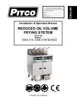 Предварительный просмотр 1 страницы Pitco SGLVRF Installation & Operation Manual