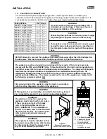 Preview for 8 page of Pitco SRTE Installation & Operation Manual