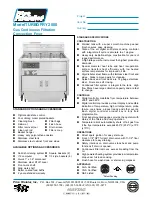 Preview for 1 page of Pitco TURBOFRY 2000 Specification Sheet