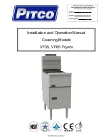 Предварительный просмотр 1 страницы Pitco VF35 Installation And Operation Manual