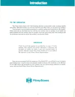 Preview for 3 page of Pitney Bowes 3307 Operating Instructions Manual