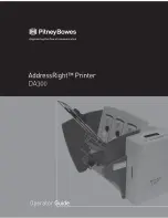 Pitney Bowes AddressRight DA300 Operator'S Manual preview