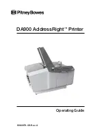 Pitney Bowes ADDRESSRIGHT DA900 Operating Manual preview