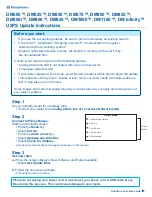 Preview for 1 page of Pitney Bowes DM1100 Update Instructions