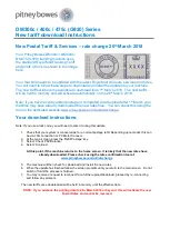 Pitney Bowes DM300c series Update Instructions preview