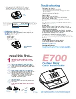 Pitney Bowes E700 Quick Install Manual preview