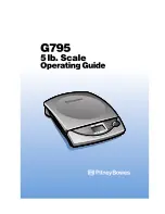 Pitney Bowes G795 Operating Instructions Manual preview