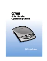 Preview for 1 page of Pitney Bowes G795 Operating Instructions Manual