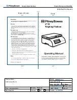 Pitney Bowes G799 Operating Manual preview