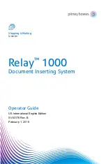 Pitney Bowes Relay 1000 Operator'S Manual preview