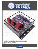 Pitsco Education TETRIX MAX R/C Motor Controller Quick Start Manual preview