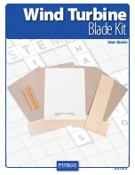 Pitsco Education Wind Turbine Blade Kit User Manual preview