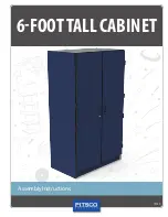 pitsco 6-FOOT TALL CABINET Assembly Instructions Manual предпросмотр