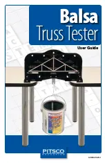 pitsco Balsa Truss Tester User Manual preview