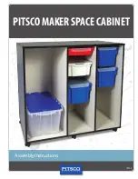 pitsco MAKER SPACE CABINET Assembly Instructions Manual preview