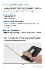 Preview for 2 page of pitsco Mini Rocket Launcher User Manual