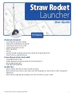 Preview for 1 page of pitsco Straw Rocket User Manual