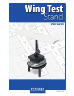 pitsco Wing Test Stand User Manual preview