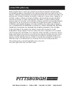 Preview for 12 page of Pittsburgh Automotive 3 CFM two stage Owner'S Manual