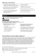 Preview for 6 page of Pittsburgh Automotive 61232 Owner'S Manual & Safety Instructions